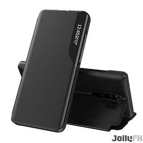 Eco Läderfodral väska elegant bookcase med kickstand för Xiaomi Redmi Note 8 Pro Svart