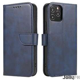 JollyFX Magnetfodral elegant fodral av Bookcase med kickstand för Xiaomi Redmi 10X 4G / Xiaomi Redmi Note 9 Blå