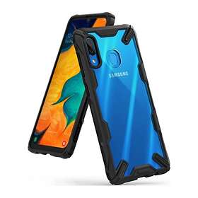 Fusion X slitstarkt väska med TPU Bumper för Samsung Galaxy A30 Svart