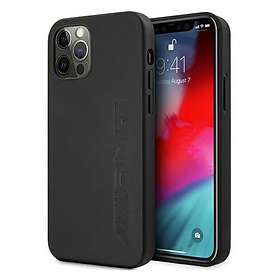 AMG Leather Big Stamped Hard Case för iPhone 12 Pro Max Svart AMHCP12LDOLBK