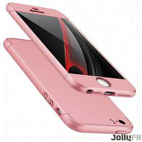 360 Skydd Fram och Bak Case Full Body Cover iPhone SE / 5S / 5 Rosa