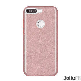 Glitter Case Shining Skal till Huawei Y7 Prime 2018 Ljusrosa