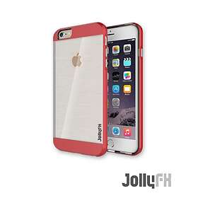 Slim Ultra-Thun Borstad TPU Metal Design Dual Layer Armor Cover iPhone 6 / 6S Röd