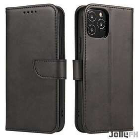 Magnetfodral elegant Bookcase typ fodral med kickstand för Xiaomi Redmi 9 Svart