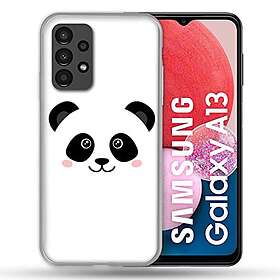 Fodral för Galaxy A13 djur panda vit