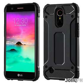 Hybrid Armor Case Tufft Robust Skal till LG K10 2017 Svart