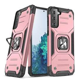 Ring Armor Case Kickstand Tough Robust skal till Samsung Galaxy S21 5G Rosa