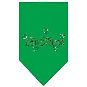 Be Mine strass hund bandana, Large, Smaragdgrönt