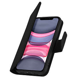iPhone 11 Läderfodral Korthållare Premium Stativ Funktion Svart Svart