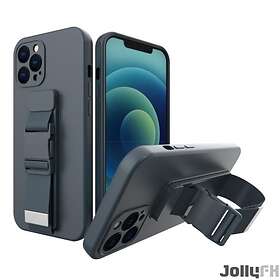 Rope Case gel TPU krockkuddefodral med snodd för Xiaomi Redmi 9 Marinblå