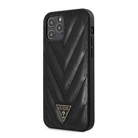 V Quiltat skal till iPhone 12 Pro Max Svart GUHCP12LPUVQTMLBK