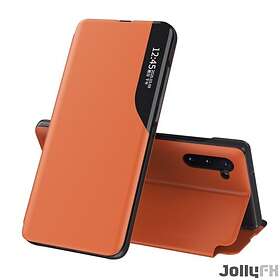 Eco Läderfodral elegant fodral med bookcase med kickstand för Samsung Galaxy Note 10 Apelsin