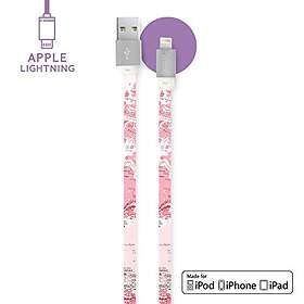 World Map Pink iPhone laddningskabel Lightningkabel – 1 m [Apple MFI-certifierad] passar för iPhone XS Max XS XR X 8 8 plus 7 7 plus 6s 6s p