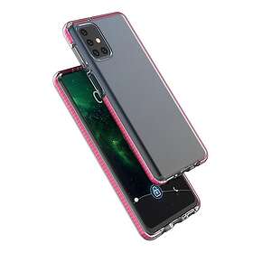 Spring Case genomskinligt TPU-gelskydd med färgglad ram för Samsung Galaxy M31s svart