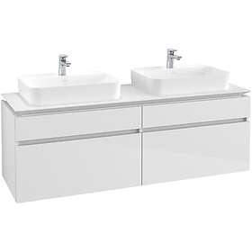 Villeroy & Boch Tvättställsskåp Legato 1600 med 4 Lådor för Två Ytmonterade Tvättställ från Finion Memento B76800DH