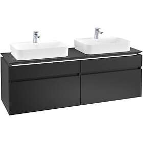Villeroy & Boch Tvättställsskåp Legato 1600 med 4 Lådor för Två Ytmonterade Tvättställ från Finion Memento B768L0PD
