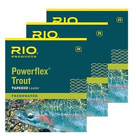 RIO Powerflex TroutLeader 9ft 3-pack 2X 0.22mm/4.5kg