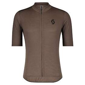 Scott Pyöräilypaita Gravel Merino SS shadow brown/black S