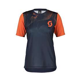 Scott Cykeltröja Dam Trail Vertic SS dark blue/braze orange L