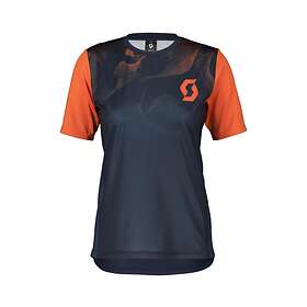 Scott Pyöräilypaita Dam Trail Vertic SS dark blue/braze orange XS