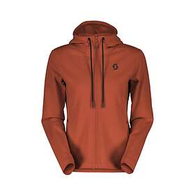 Scott Fritidströja Hoody Dam Tech Zip earth red XS