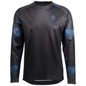 Scott Cycling Jersey Herr Trail Storm L/Sl Black/Storm Blue Black/Blå M