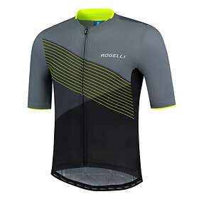 Rogelli Sykkeltrøye Spike Jersey SS Black/Grey/Fluor S