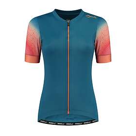 Rogelli Maillot de cyclisme SS Waves Dam Light Blue/Coral L