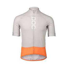 POC Cykeltröja M'S Essential Road Logo Jersey Granite Grey/Zink Orange S