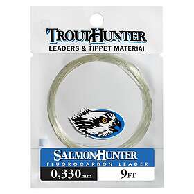 TroutHunter TH SalmonHunter Fluorcarbon Leader 9ft 0.330 mm