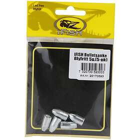 iFish Bullet Weights Blyfri 5g Bullet vekter til T&C rigger