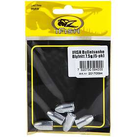 iFish Bullet Weights Blyfri 7.5g Bullet vekter til T&C rigger