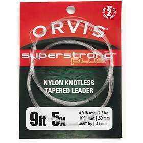 Orvis Super Strong Plus Knotless 0,28mm Klar knutesterk fortom 0x