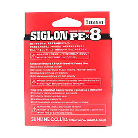 Sunline Siglon PE X8 Braid, Orange 150m 0.121mm