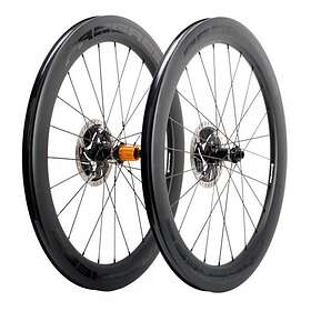 Progress Neon Cl Disc Tubeless Road Wheel Set Svart 12 x 100 / 12 x 142 mm / Shimano/Sram HG