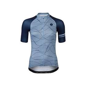 AGU Velo Wave Kortärmad Jersey Blå Medium Large