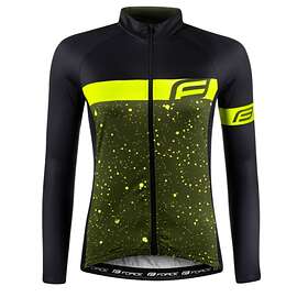 Force Spray Långärmad Cykeltröja till kvinnor Svart / Fluo Medium