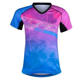 Force MTB Core Tröja till Kvinnor Blå/Rosa Medium