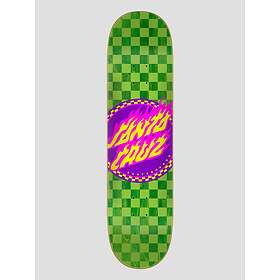 Santa Cruz Flame Dot Check 8" Skateboard Deck green