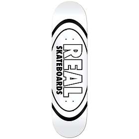 Real Team Classic Oval 8.38" Skateboard Deck white