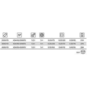 Mikado Carus Fd Spinning Reel Svart 3000