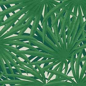 Matt Non Papier woven-tapet peint blomster floral Profhome 378613-GU slät färg grön vit 5,33 m2 M2