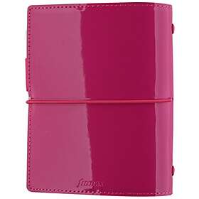 Filofax Pocket Domino Patent hot pink organiser