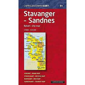 Stavanger Sandnes; bykart city map