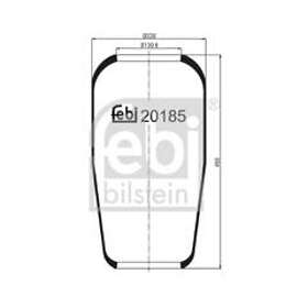 Febi Bälgar, luftfjädring BILSTEIN 20185