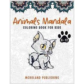 Animals mandala coloring book for kids 6-12