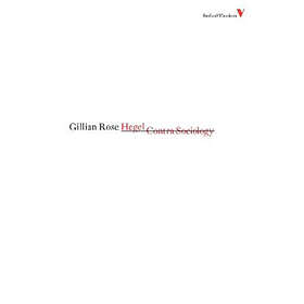 Hegel Contra Sociology