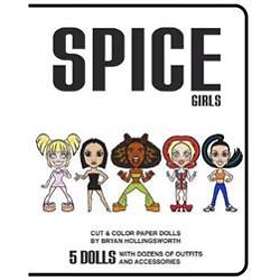 Spice Girl Cut and Color Paper Dolls