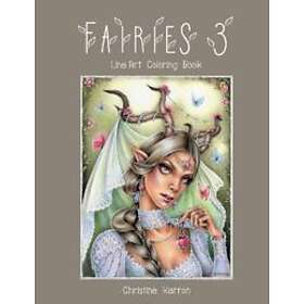 Fairies 3 Line Art Coloring Book