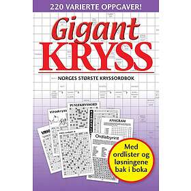 Gigantkryss 5. Norges største kryssordbok. 220 varierte oppgaver!